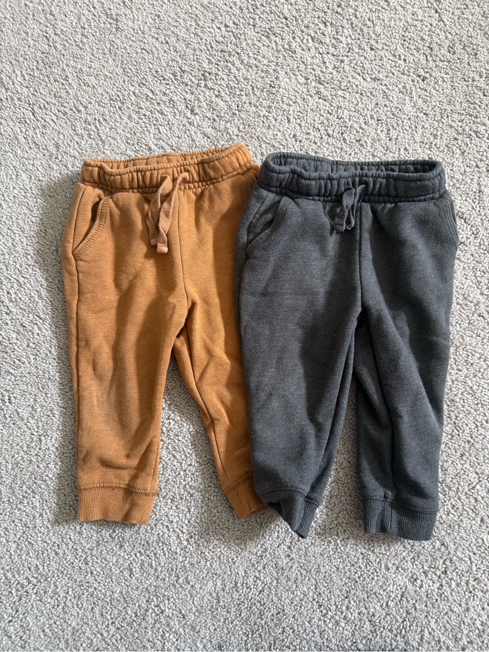 Cat & Jack Kids Jogger Pants - Mustard & Charcoal